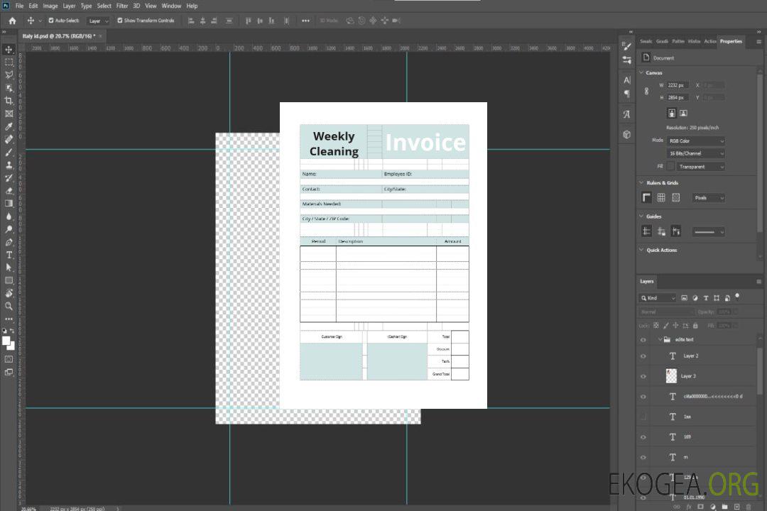 Modèle de facture de nettoyage commercial template Modèle de facture de nettoyage commercial template